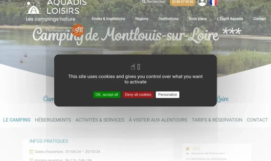CAMPING DE MONTLOUIS-SUR-LOIRE