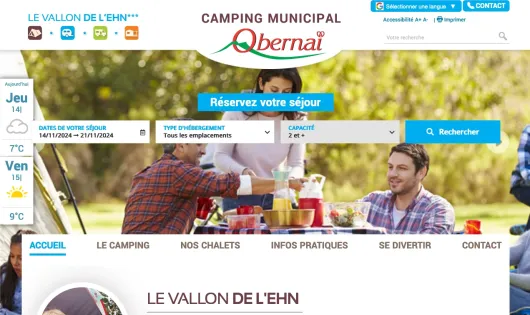 CAMPING MUNICIPAL LE VALLON DE L'EHN