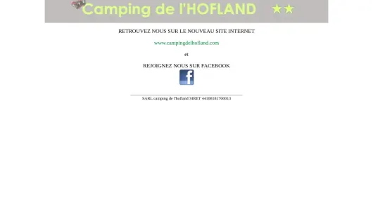 CAMPING DE L'HOFLAND