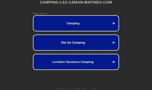 CAMPING MATHIEU LAC LÉMAN