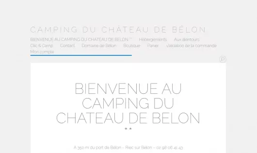 CAMPING DU CHÂTEAU DE BÉLON