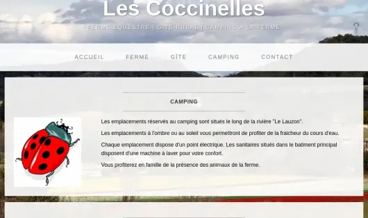 FERME EQUESTRE LES COCCINELLES - CAMPING À LA FERME LES COCCINELLES