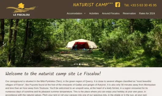 CAMPING NATURISTE LE FISCALOU