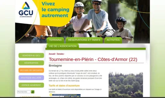 CAMPING GCU DE TOURNEMINE-EN-PLÉRIN