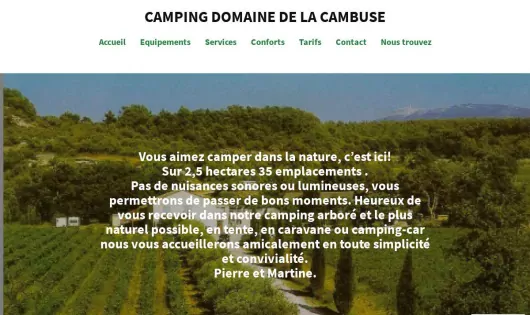 CAMPING DOMAINE DE LA CAMBUSE
