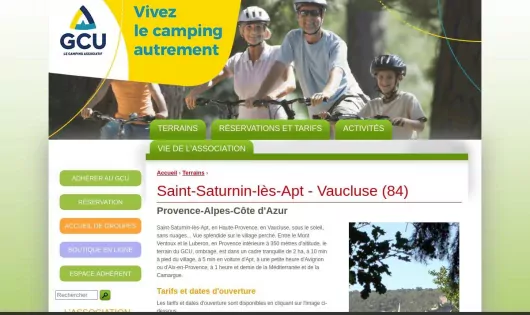 CAMPING GCU SAINT-SATURNIN-LÈS-APT