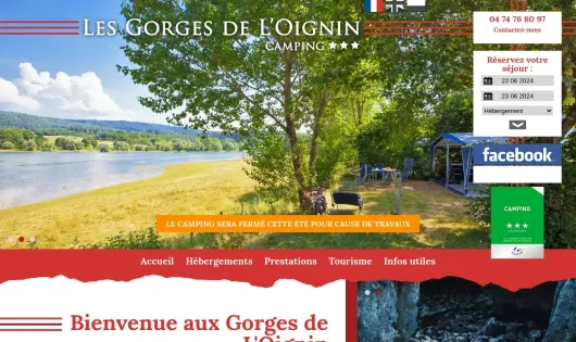 CAMPING LES GORGES DE L'OIGNIN